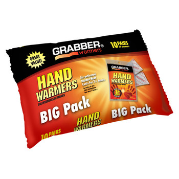 10 Pair/Pack Grabber Mini Pocket Hand Warmers