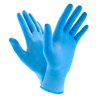 Nitrile Disposable Chemo Tested Exam Grade Gloves Blue - 3.5 mil - Box 100 (S, M, L, XL)