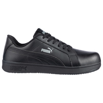 Puma Safety Women's Icon Leather Low Black SD Composite Toe Shoes - 640105