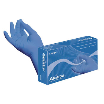 Dash Alasta 100 Nitrile Exam Gloves - Violet Blue - 3.1 mil - Box of 100