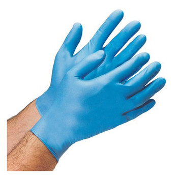 DuraSkin Blue Industrial Grade Vinyl Disposable Gloves - 5 mil - Box 100 (S, M, L, XL)